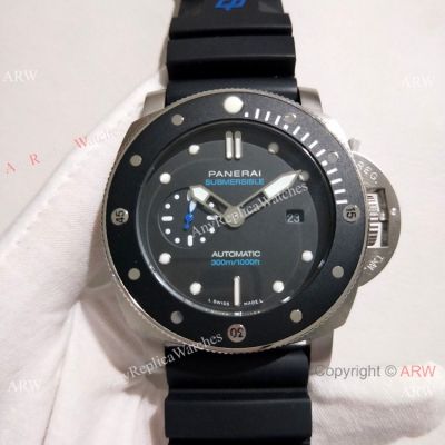 Copy Panerai Luminor Submersible PAM683 Watch Stianless Steel Black Bezel